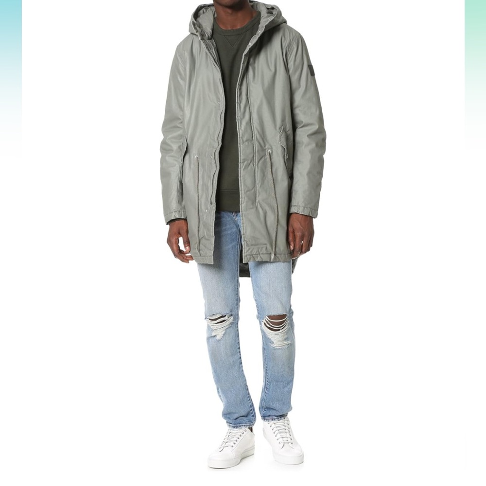 Cheap Monday - Giacca - Uomo Elephant Grey Long Parka Coat-size L Unisex